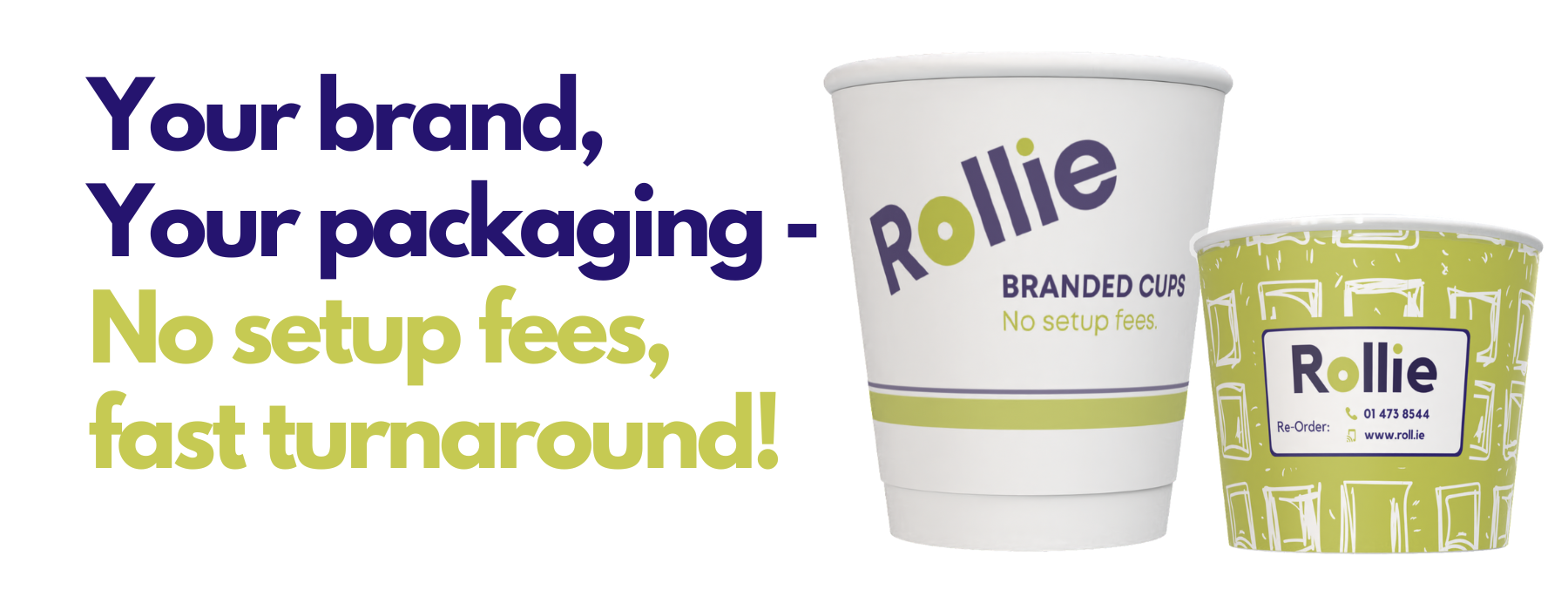 Your brand, your packaging - no setup fees, fast turnaround